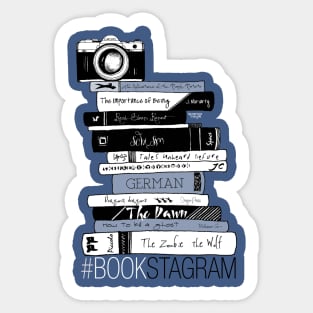 Bookstagram Indigo Blue Sticker